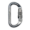 Pear shape carabiner stainless steel with safety screw